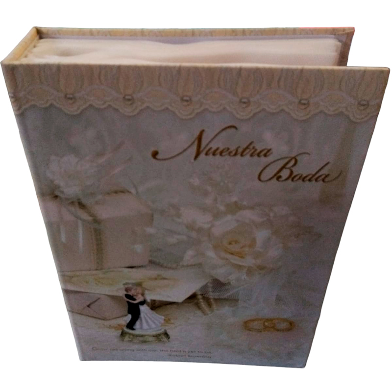 Álbum De Bodas  Para 100 Fotos 6x8 Pulgadas añora momentos copas