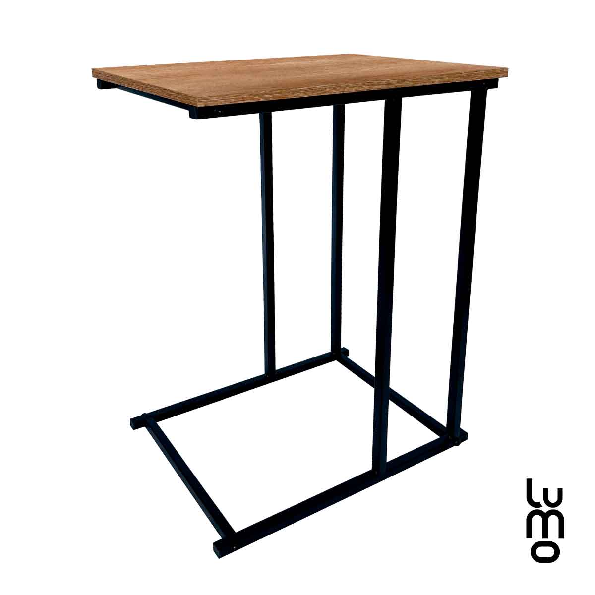 Mesa Auxiliar Minimalista Tipo C Lateral  Computadora Cama.