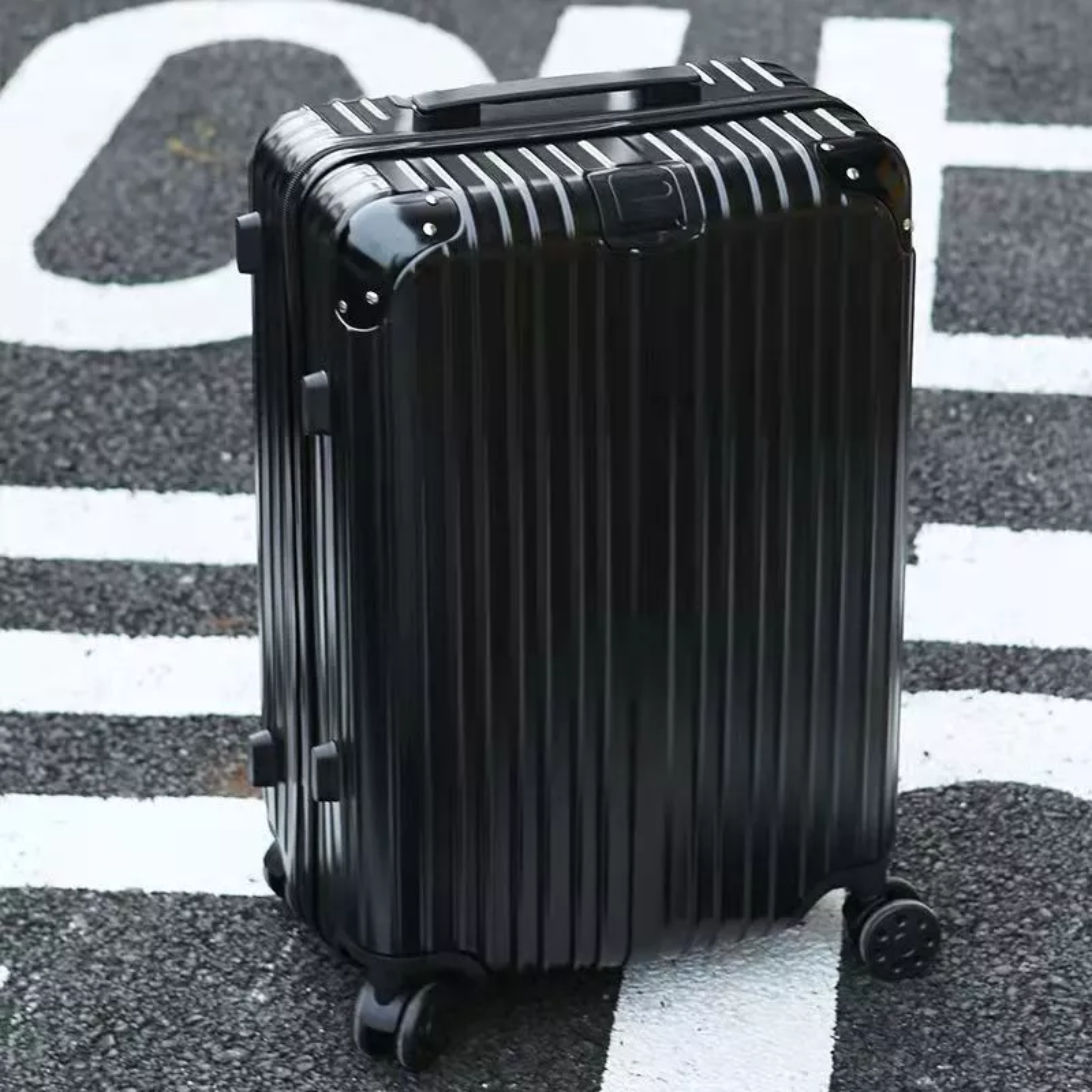 Maleta Mano De Viaje 20in 10kg Rigida 4 Ruedas Negro 3pc.