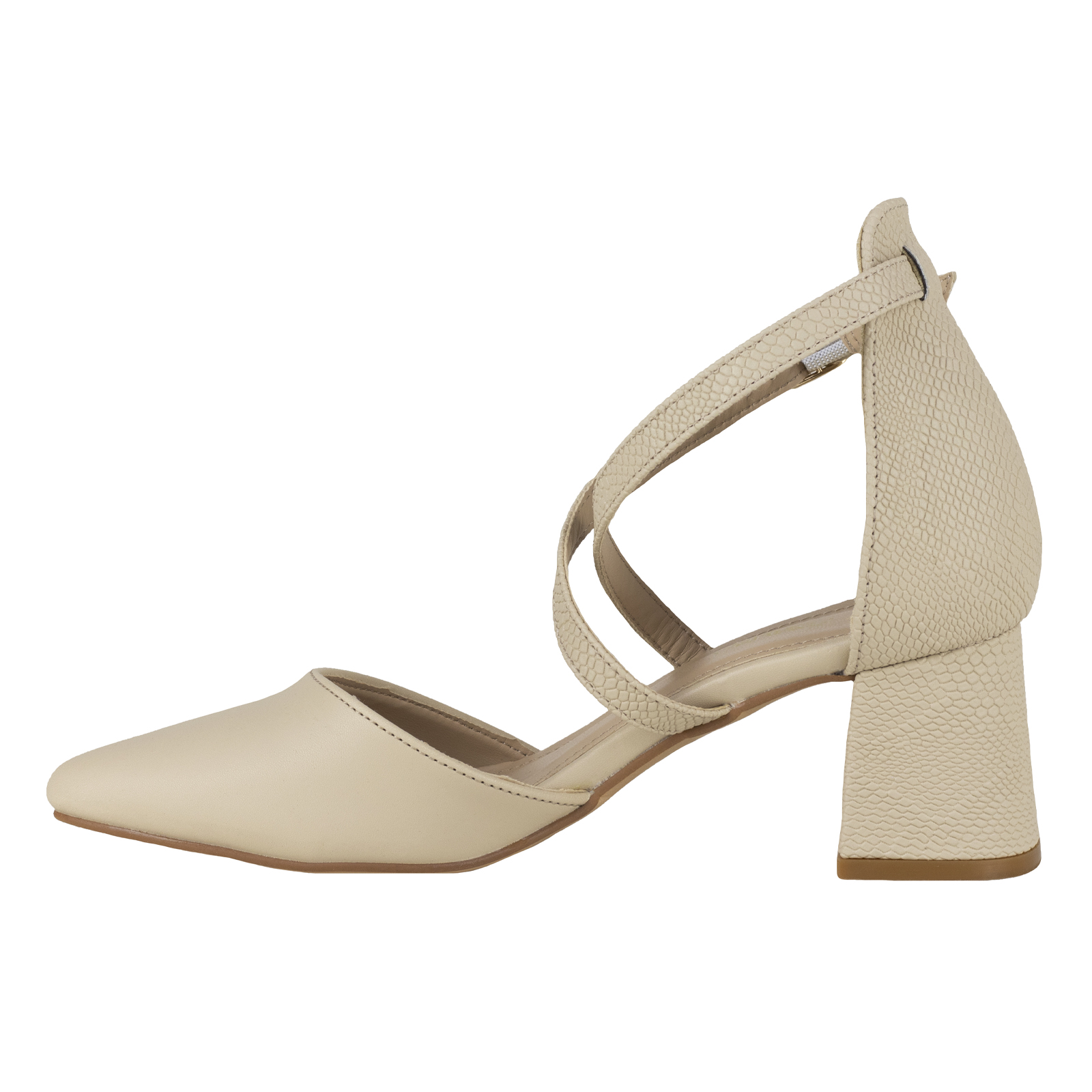 Zapatilla Mujer Vestir Tacon Correas Lady Paulina 16203 Nude.