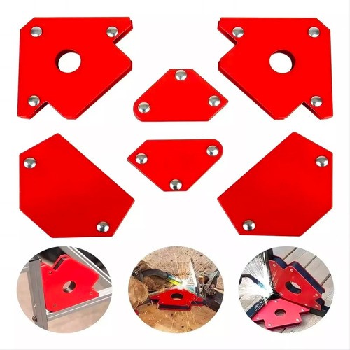 Kit De 6 Escuadra Magnética Para Soldar