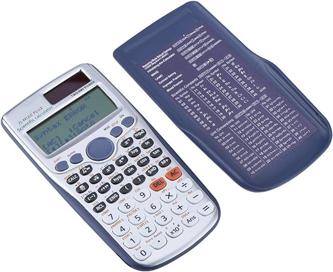 A ciciglow Calculadora Científica Portátil con Funciones 417, Pantalla Síncrona de Libros de Texto para Estudiantes y Trabajadores de Oficina, Material Duradero - Negro.