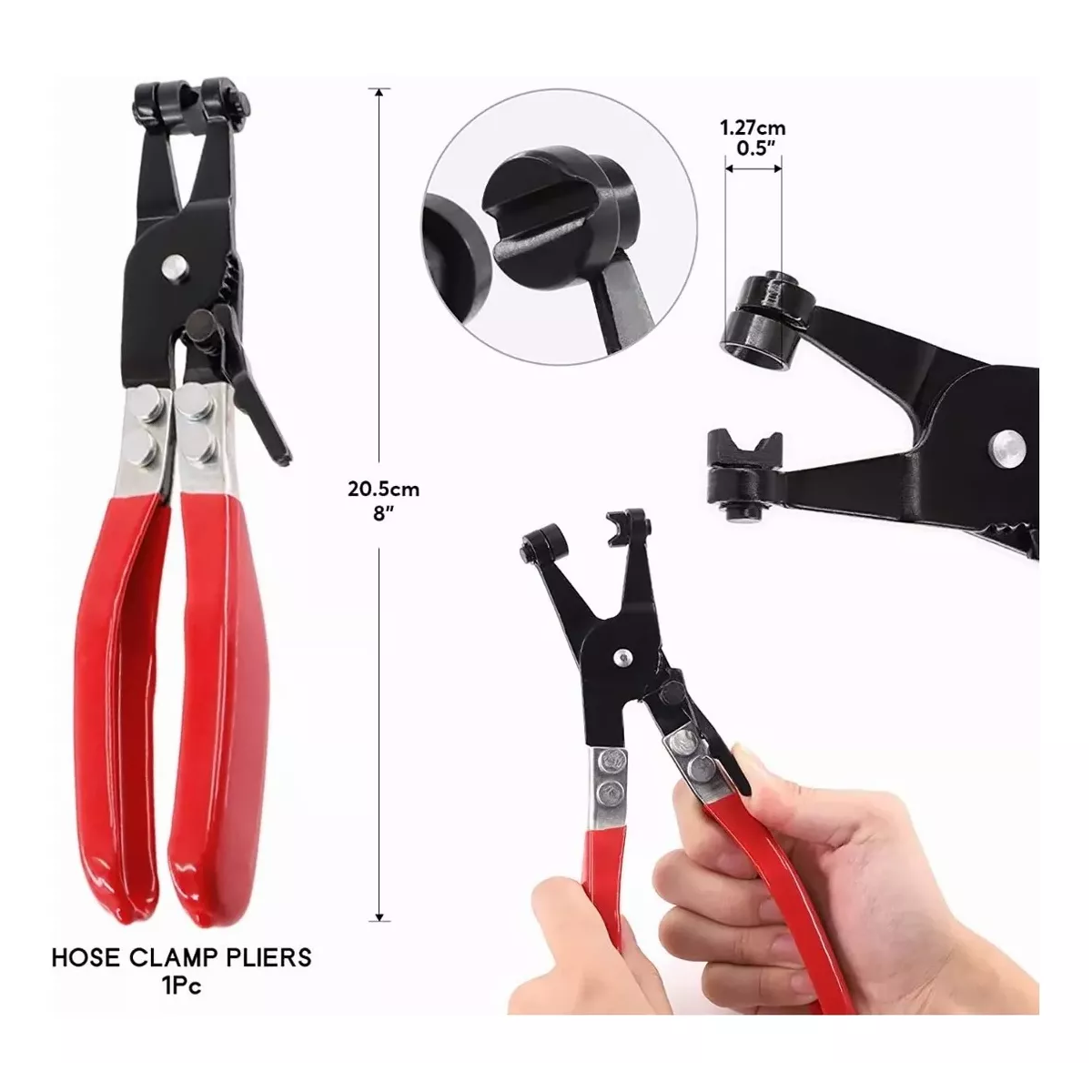 Pinza Para Abrazadera De Manguera 3 Piezas