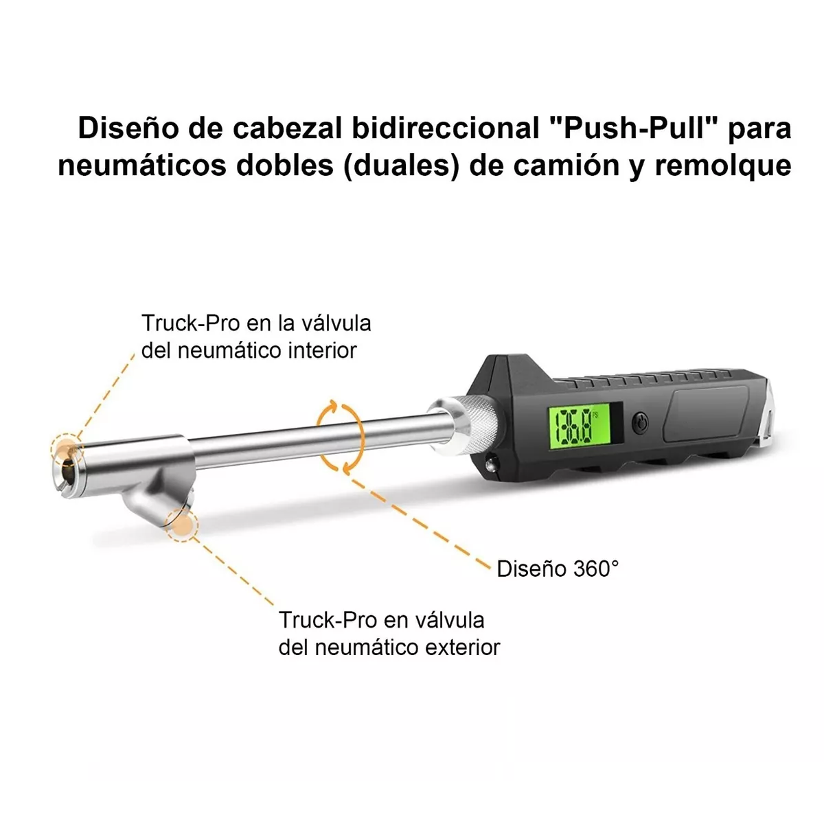 Manómetro Digital De Neumáticos Astroai