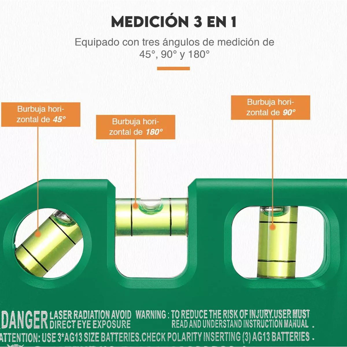 Nivel Láser Línea Profesional Fixit Level Pro 3 2.5m Shawty