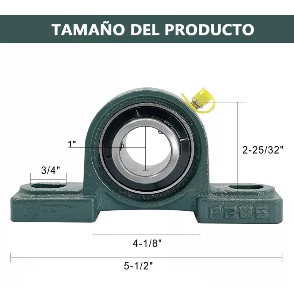 Chumacera De Piso 1 Pulgada Ucp205-16 Paquete 4 Pzas