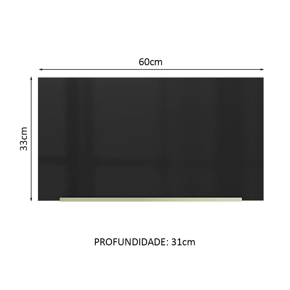 Alacena Gabinete Superior Cocina Madesa Lux 60cm BN.