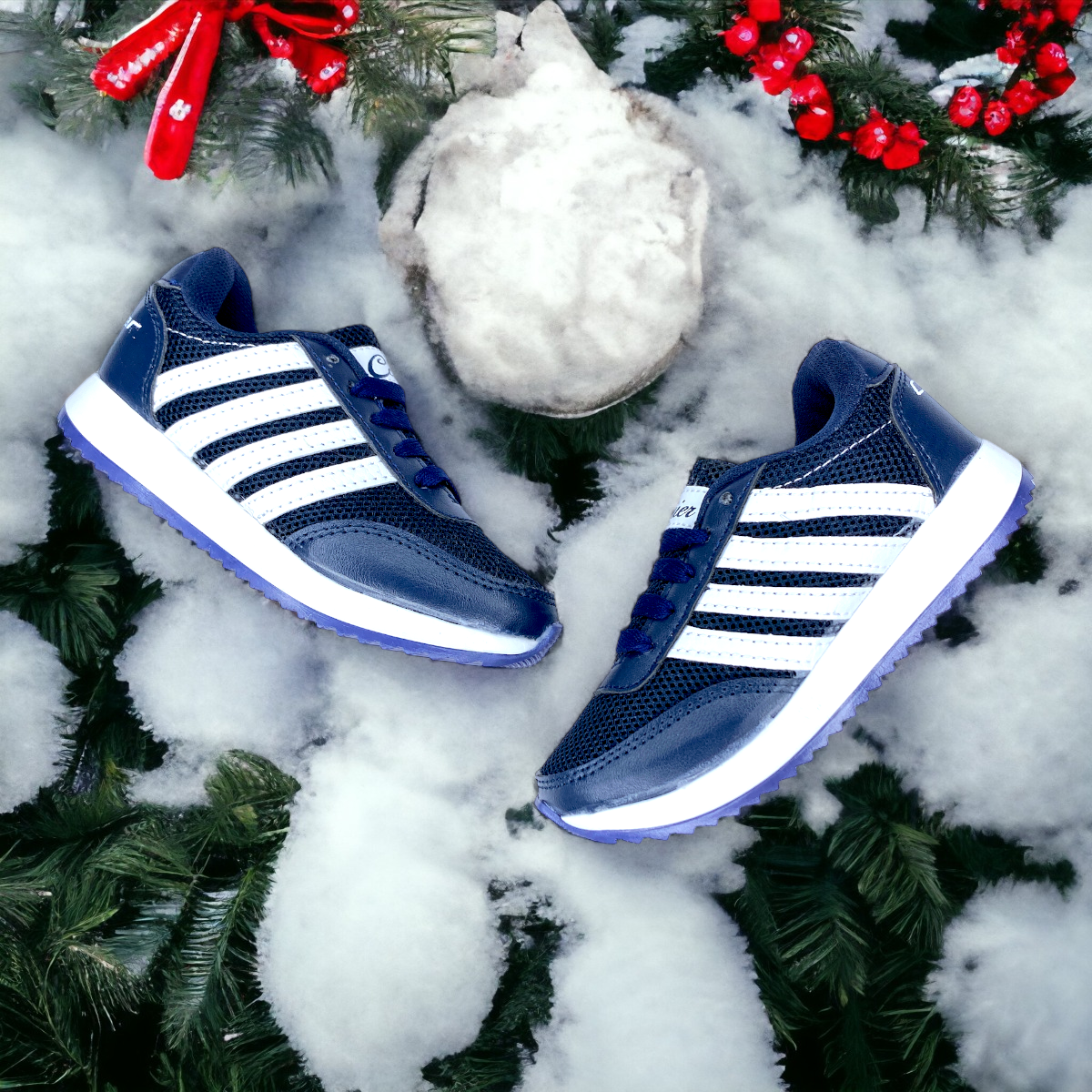 Tenis De Bebe Niño Azul Urbano Deportivo Malla.