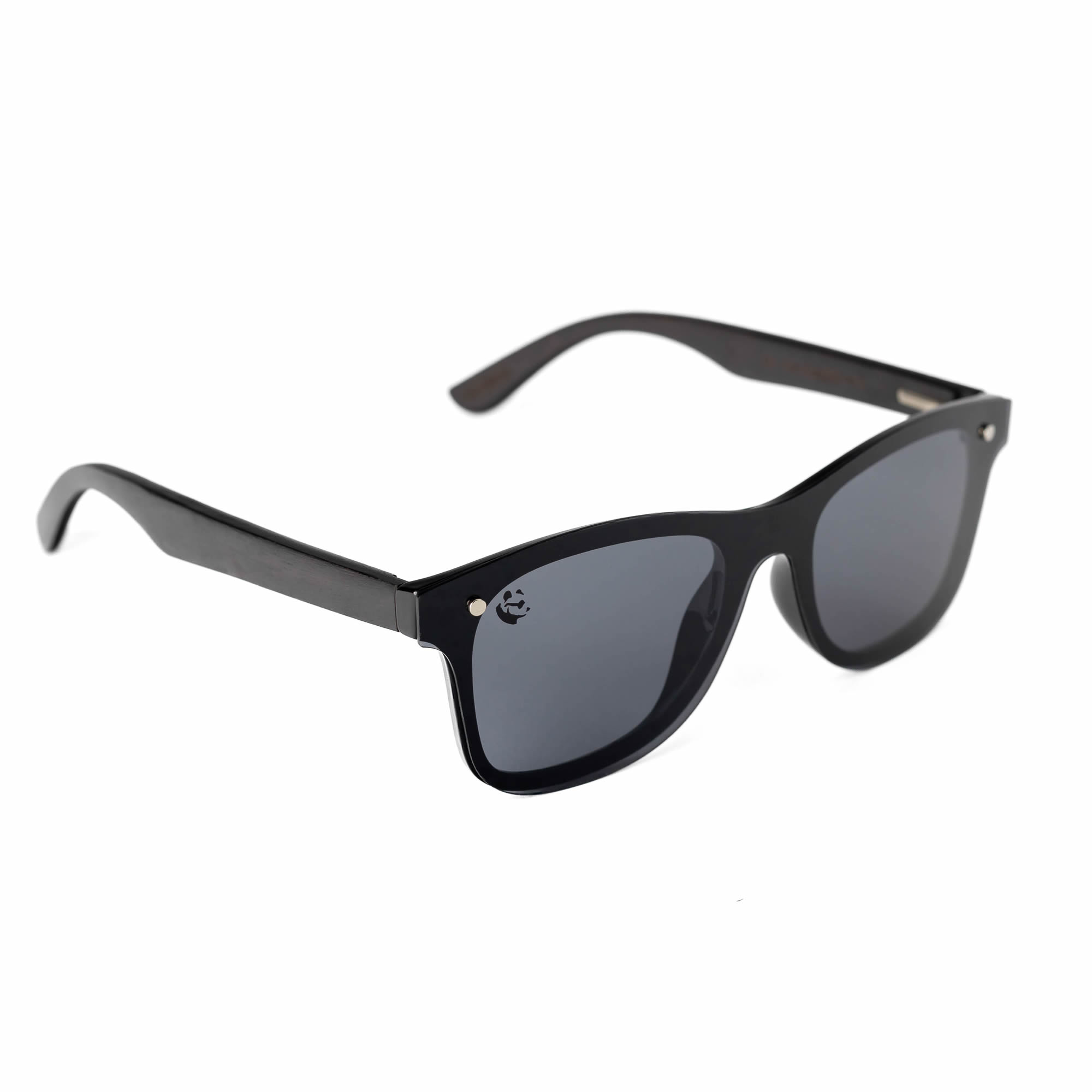 Lentes Gafas de Sol Polarizados PANDAS Unisex PANDAS de Madera UV400 Flamenco Negro.