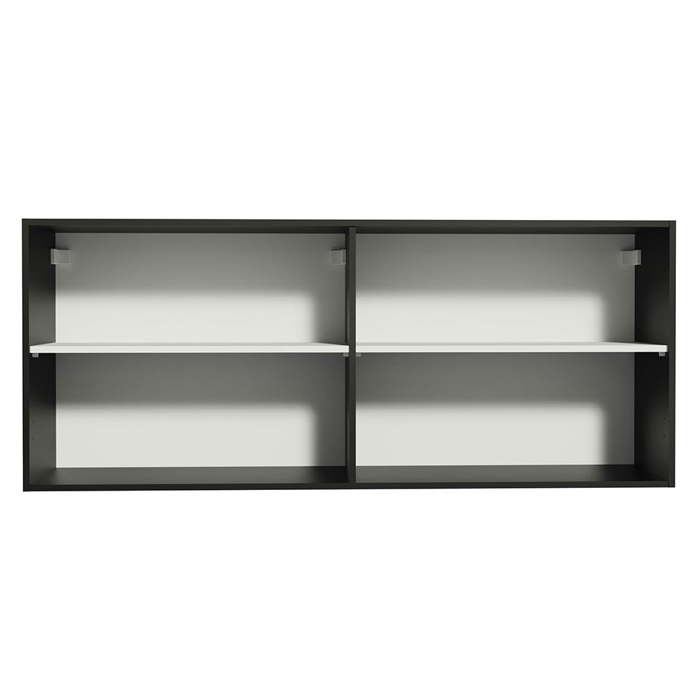Alacena Gabinete Superior Cocina Madesa Reims 120cm Negro.