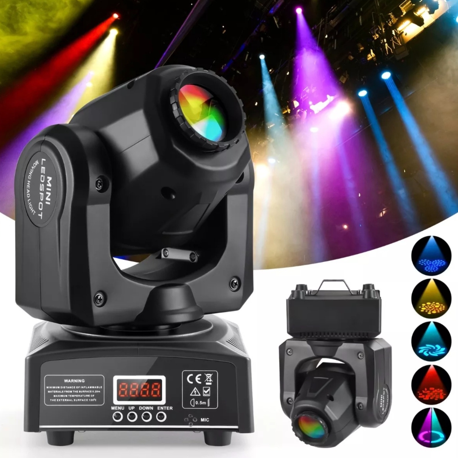 Cabezal Movible de Luces Para Fiestas DJ