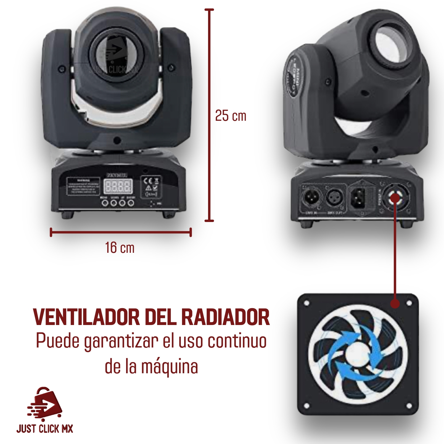 Cabezal Movible de Luces Para Fiestas DJ