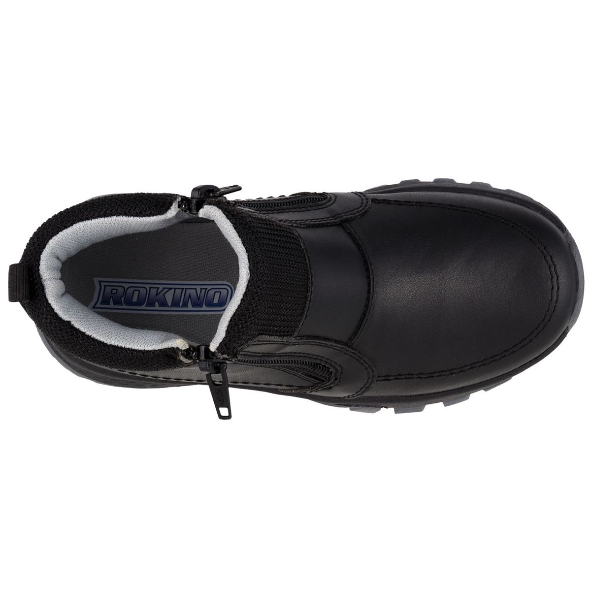 Zapato Del Piel Tipo Bota Escolar Casual Niño Rokino Mod. 3464.