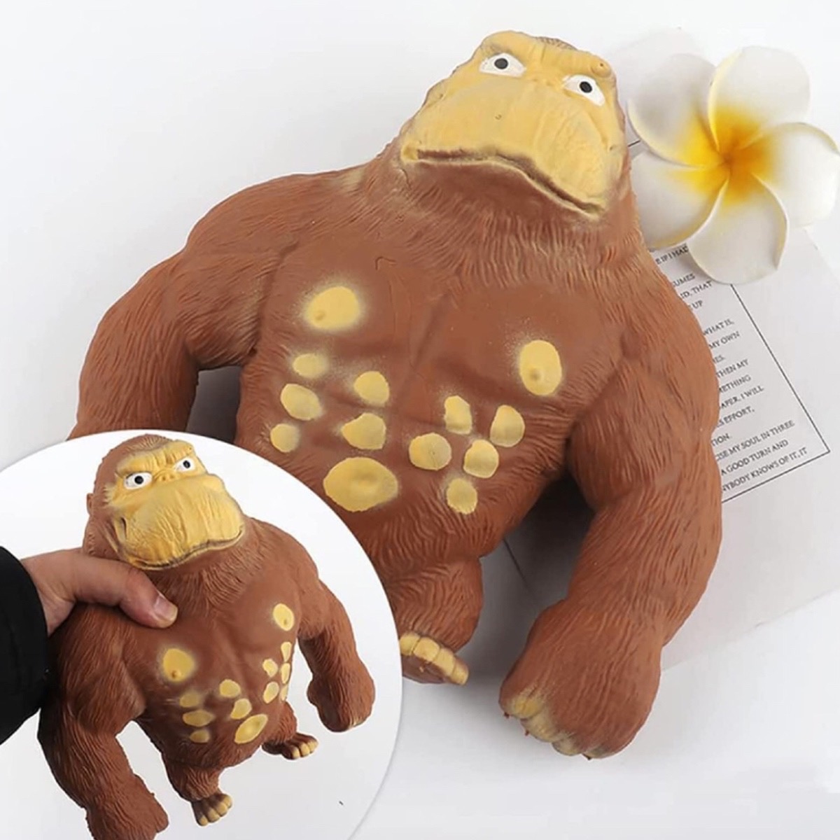 Gorila Estirable Juguetes Antiestrés Suave Squishy 720 G.