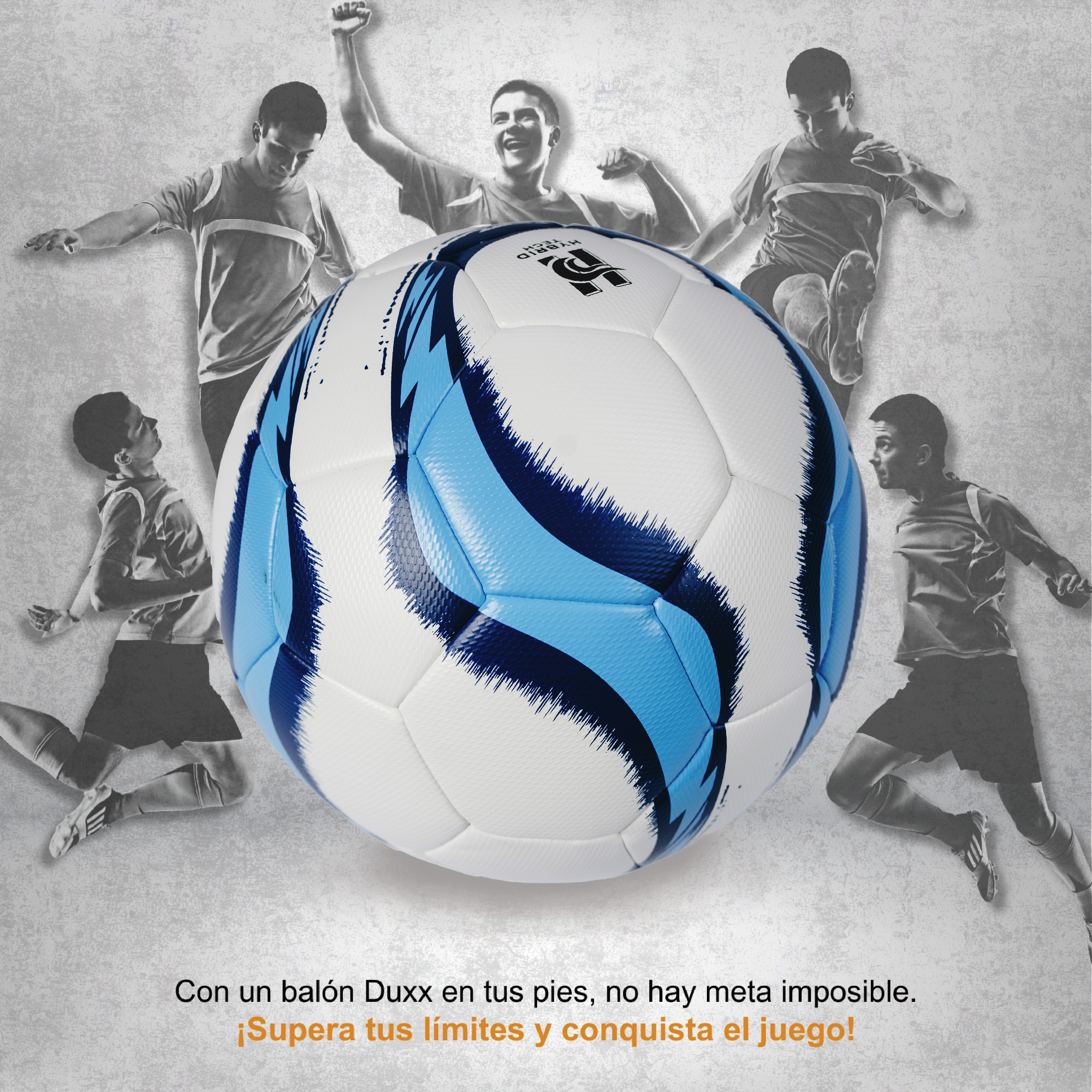 Balón Fútbol Soccer Maxx #5 Hibrido Max Azul