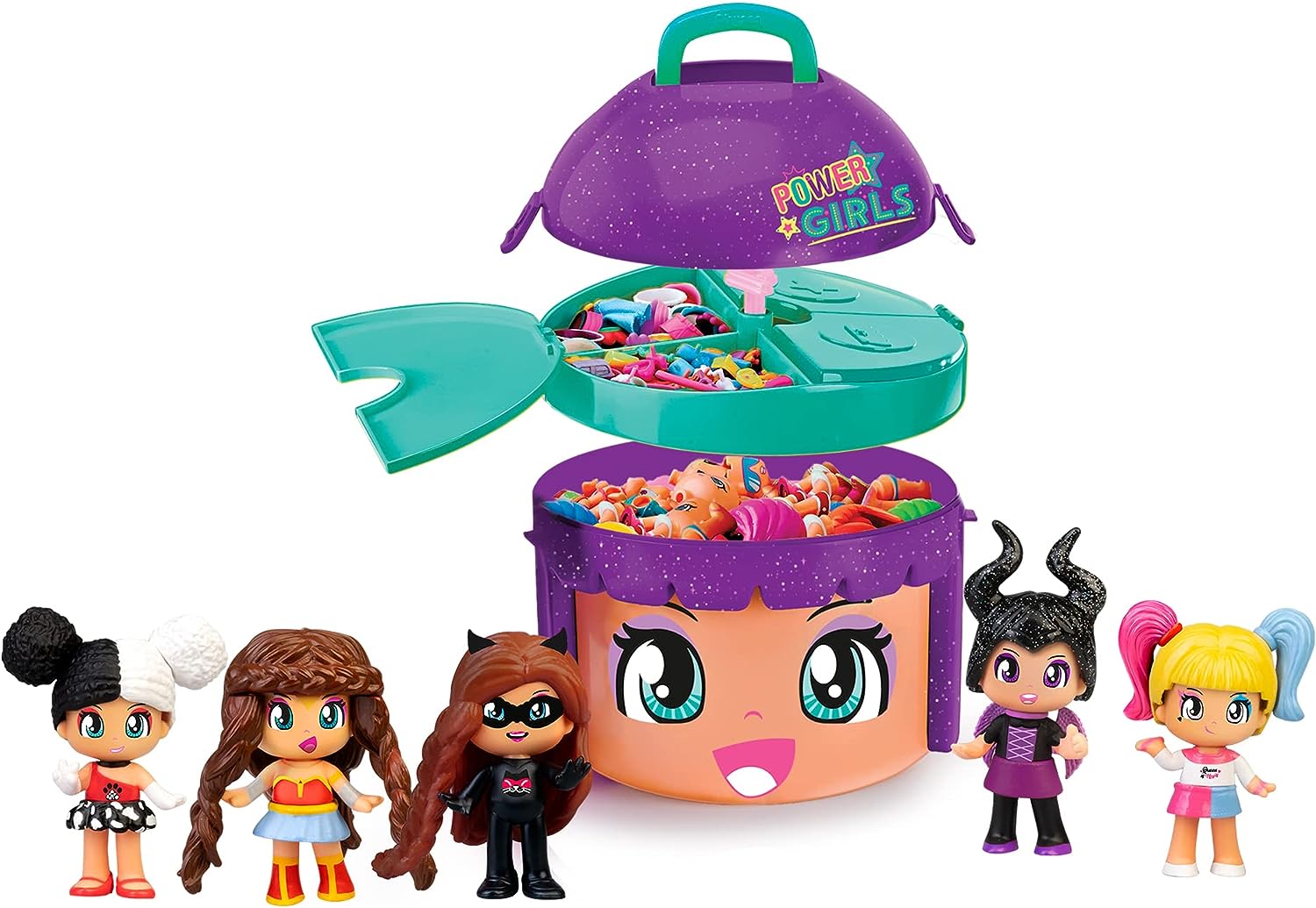 Pinypon Cabeza Power Girls Con 5 Figuras Exclusivas Famosa.