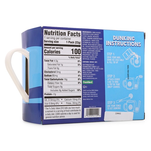 Taza Juego Regalo Oreo Remojar Galletas Porta Galletas Adultos Niños.