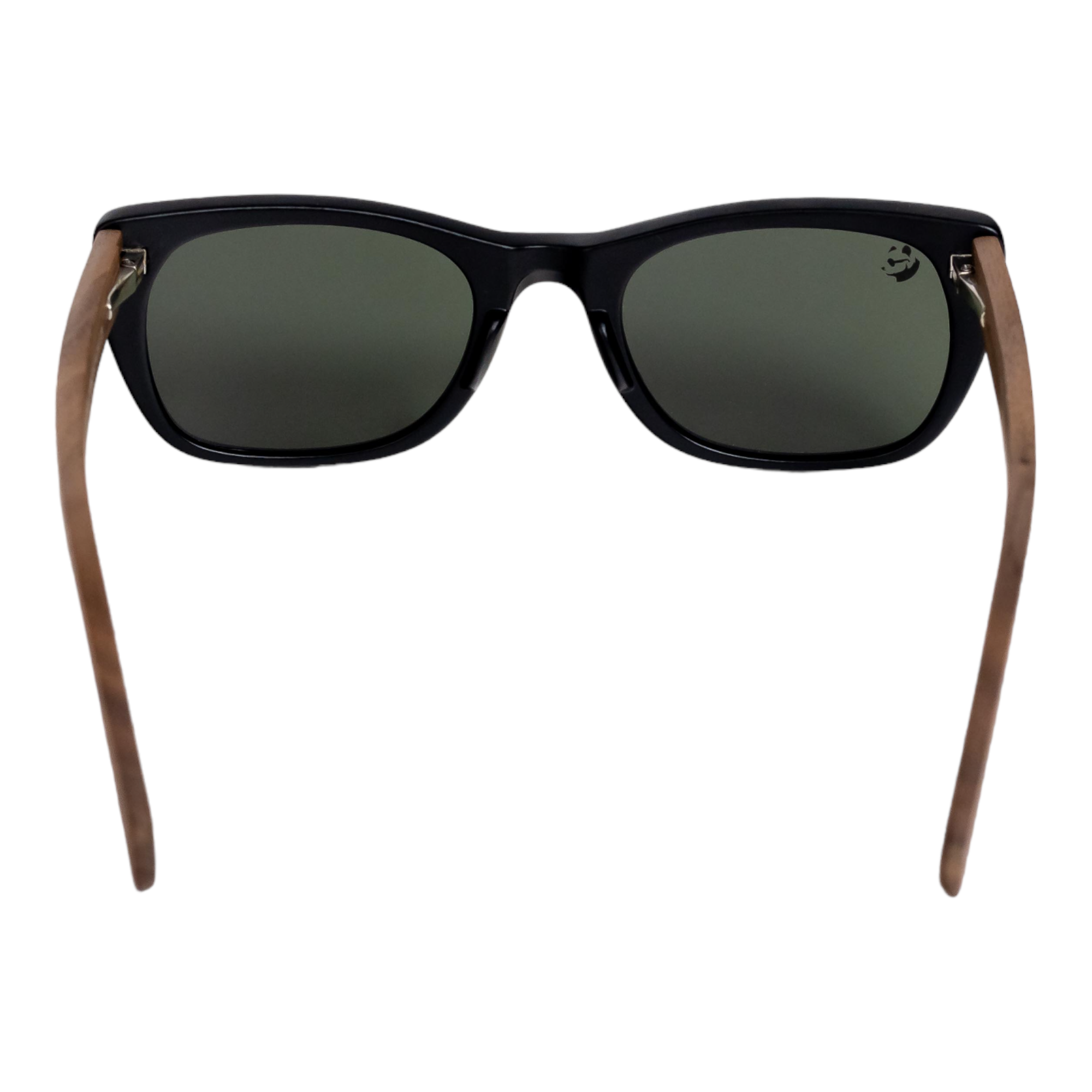Lentes Gafas de Sol Polarizados para Mujer Dama PANDAS de Madera UV400 Danta Negro.