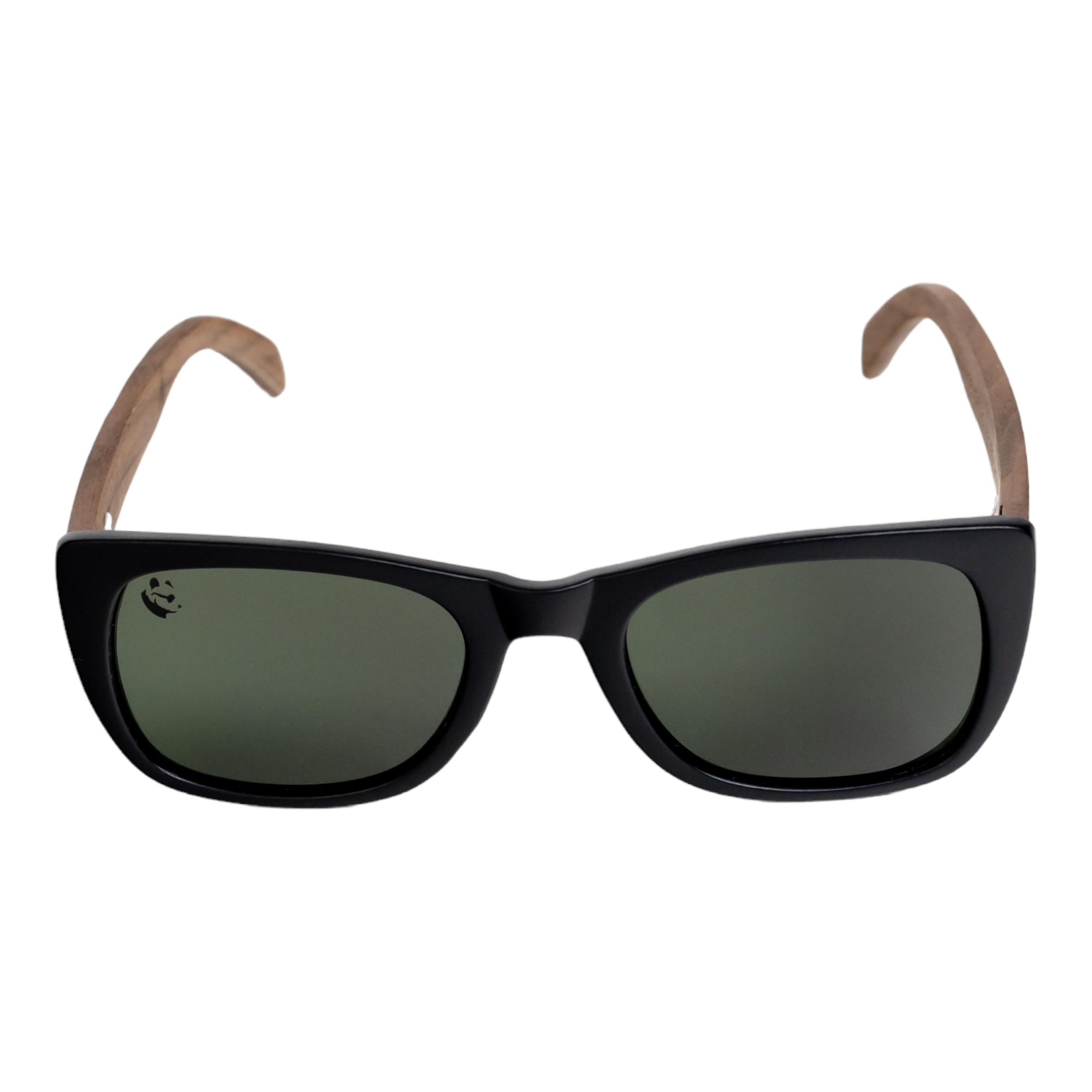 Lentes Gafas de Sol Polarizados para Mujer Dama PANDAS de Madera UV400 Danta Negro.