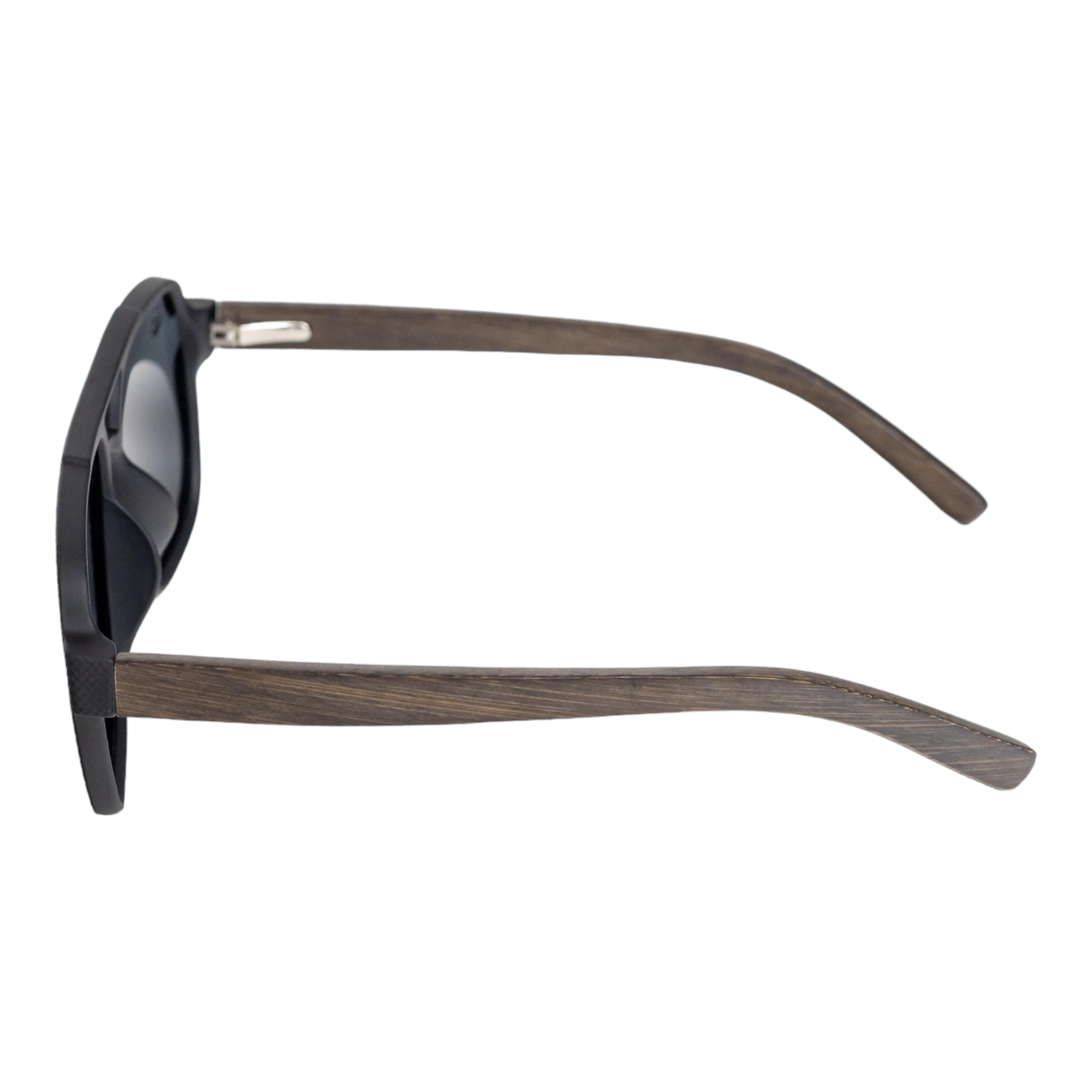 Lentes Gafas de Sol Polarizados para Hombre Caballero PANDAS de Bambú UV400 Gorila Negro.