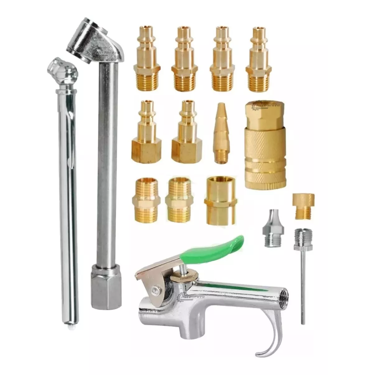 Kit Accesorios Compresor De Aire 17 Piezas Con Pistola