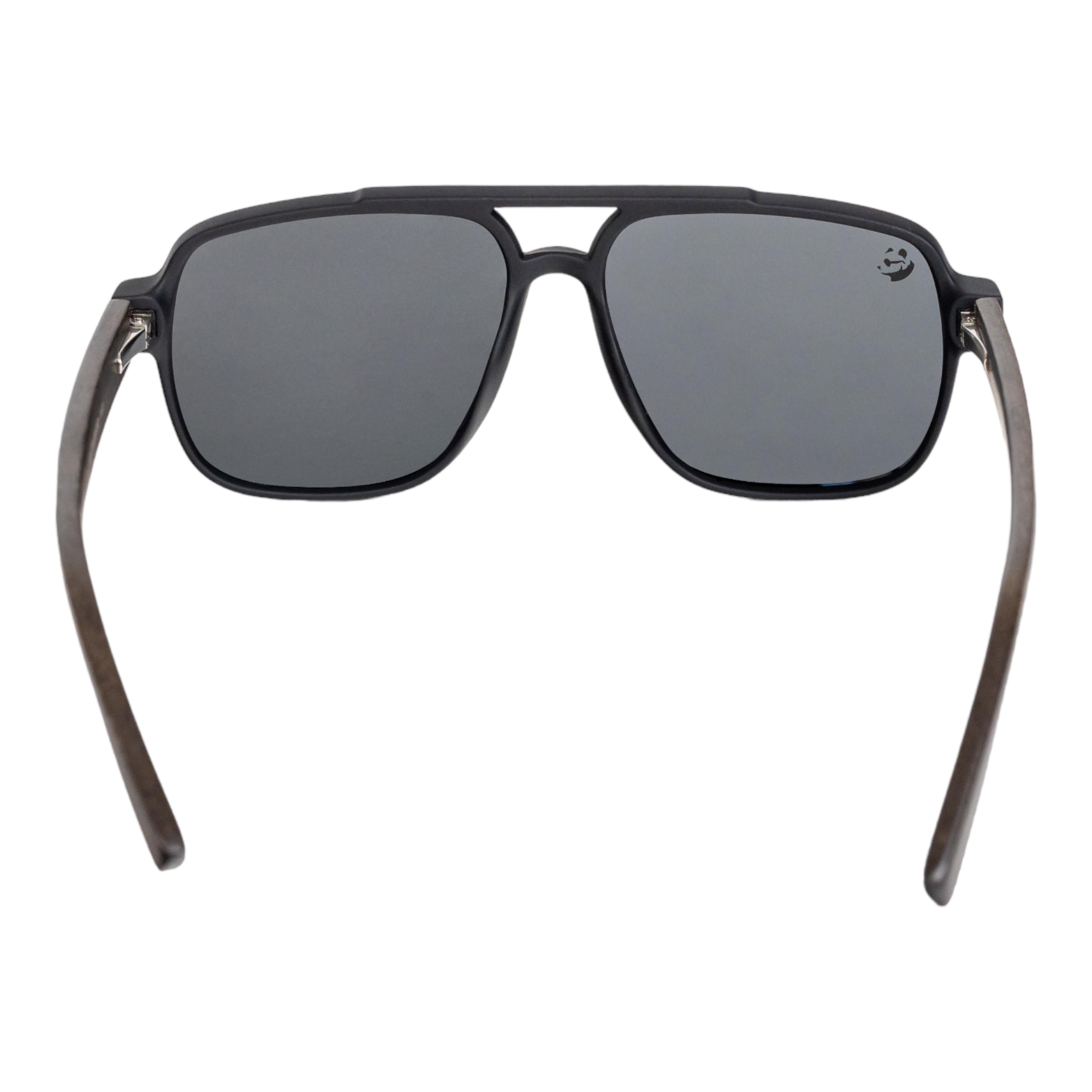 Lentes Gafas de Sol Polarizados para Hombre Caballero PANDAS de Bambú UV400 Gorila Negro.