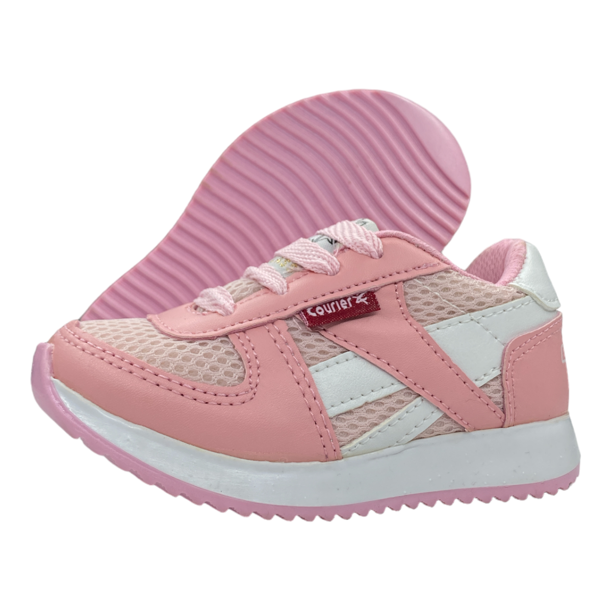Tenis Para Bebe Niña Rosa Maquillaje Urbanos Casuales.