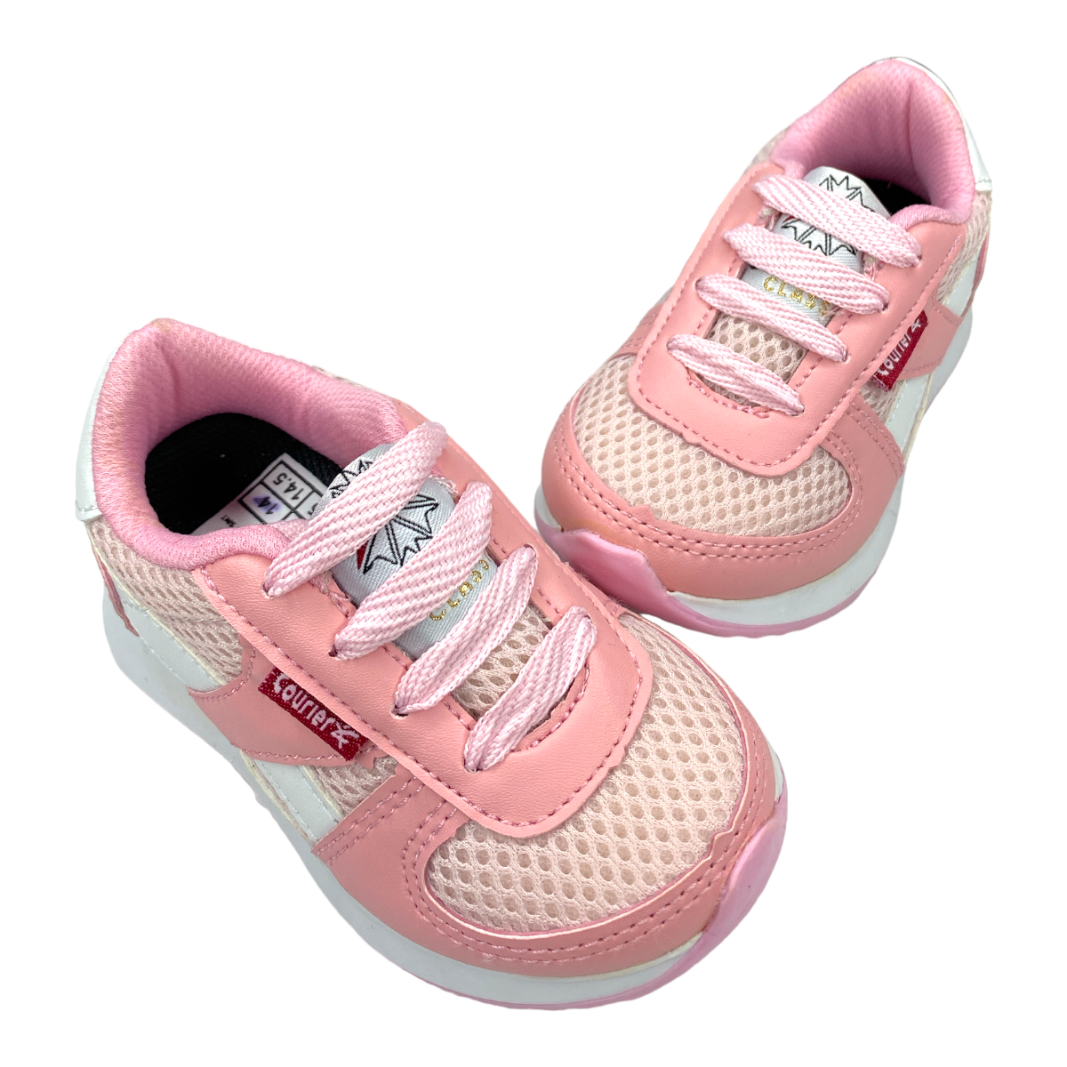 Tenis Para Bebe Niña Rosa Maquillaje Urbanos Casuales.