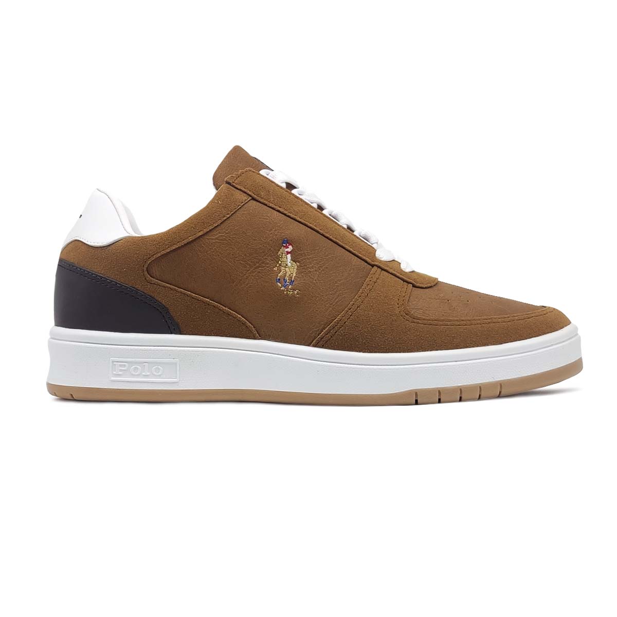 Tenis Polo Club 628 Café Blanco Hombre Casuales 