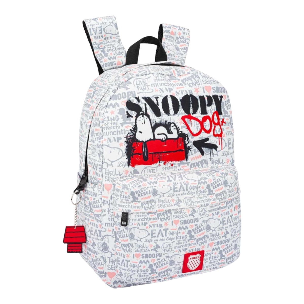 MOCHILA ESCOLAR K- SWISS SNOOPY PEANUTS 