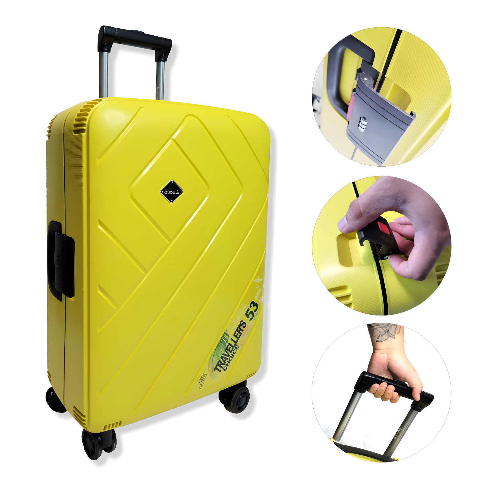 Set De 2 Maletas de Viaje Irrompibles Con Material Abs.