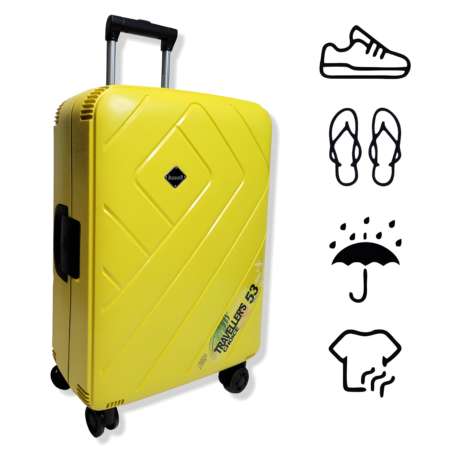 Set De 2 Maletas de Viaje Irrompibles Con Material Abs.