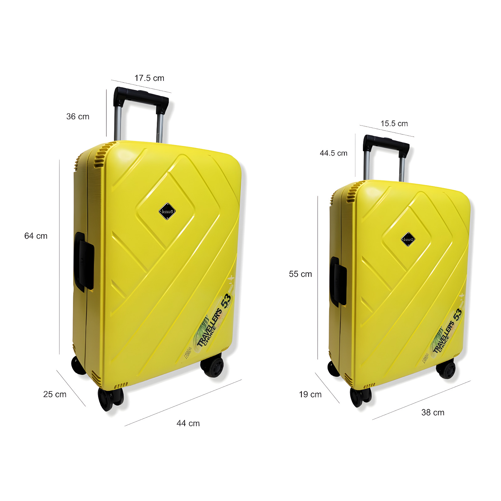 Set De 2 Maletas de Viaje Irrompibles Con Material Abs.
