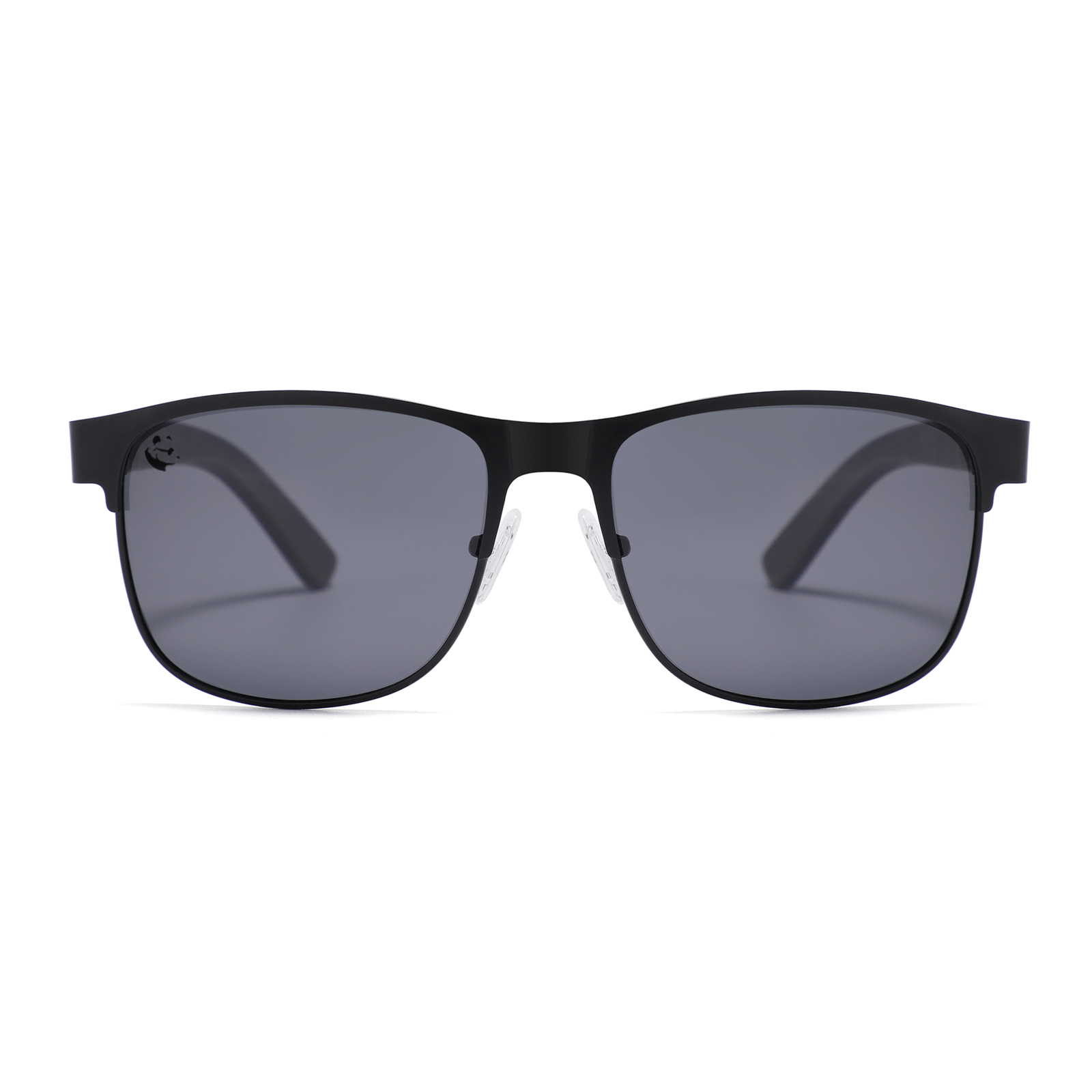 Lentes Gafas de Sol Polarizados para Hombre Caballero PANDAS de Madera UV400  Rino Negro.
