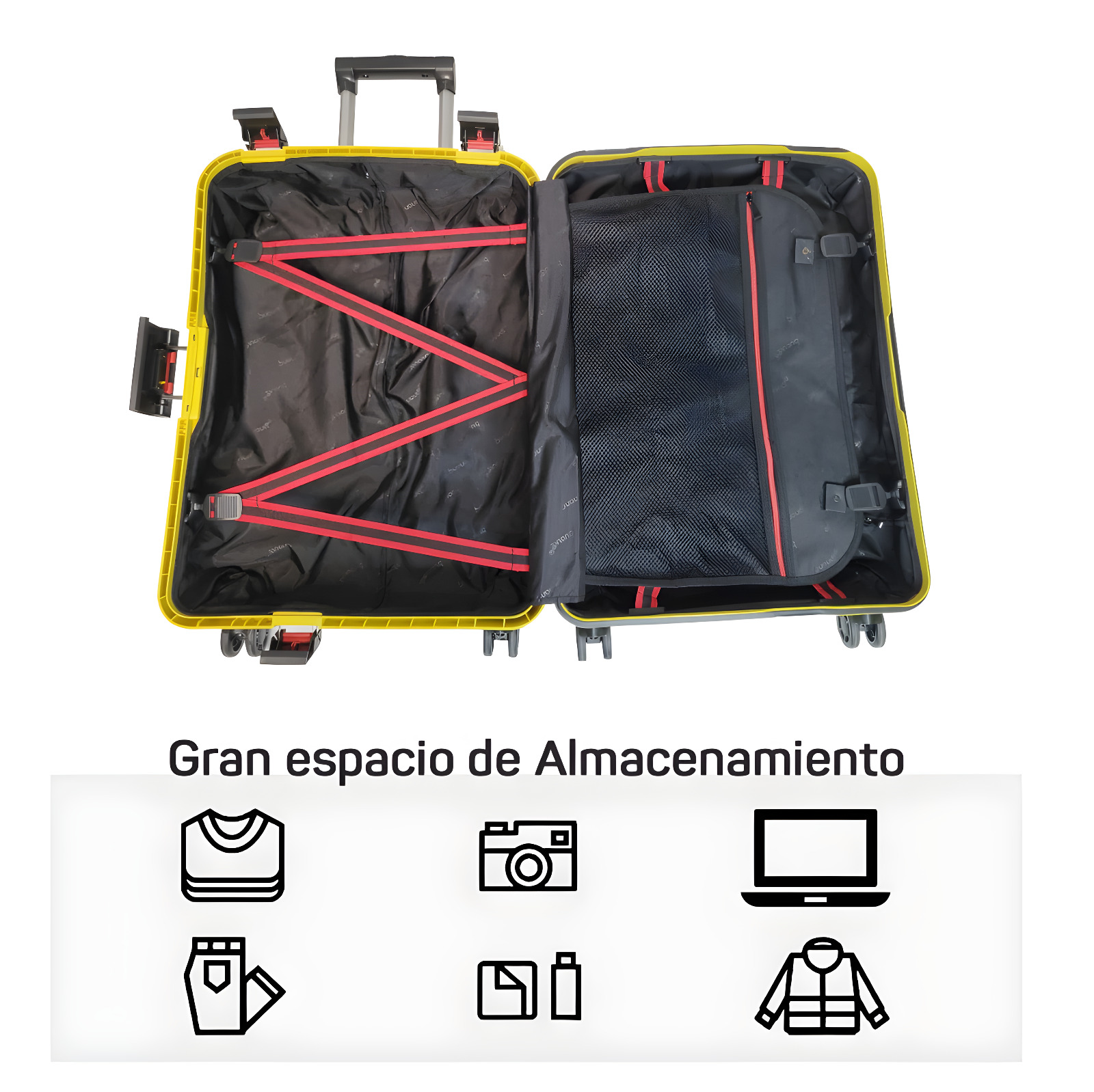 Set De 2 Maletas de Viaje Irrompibles Con Material Abs.