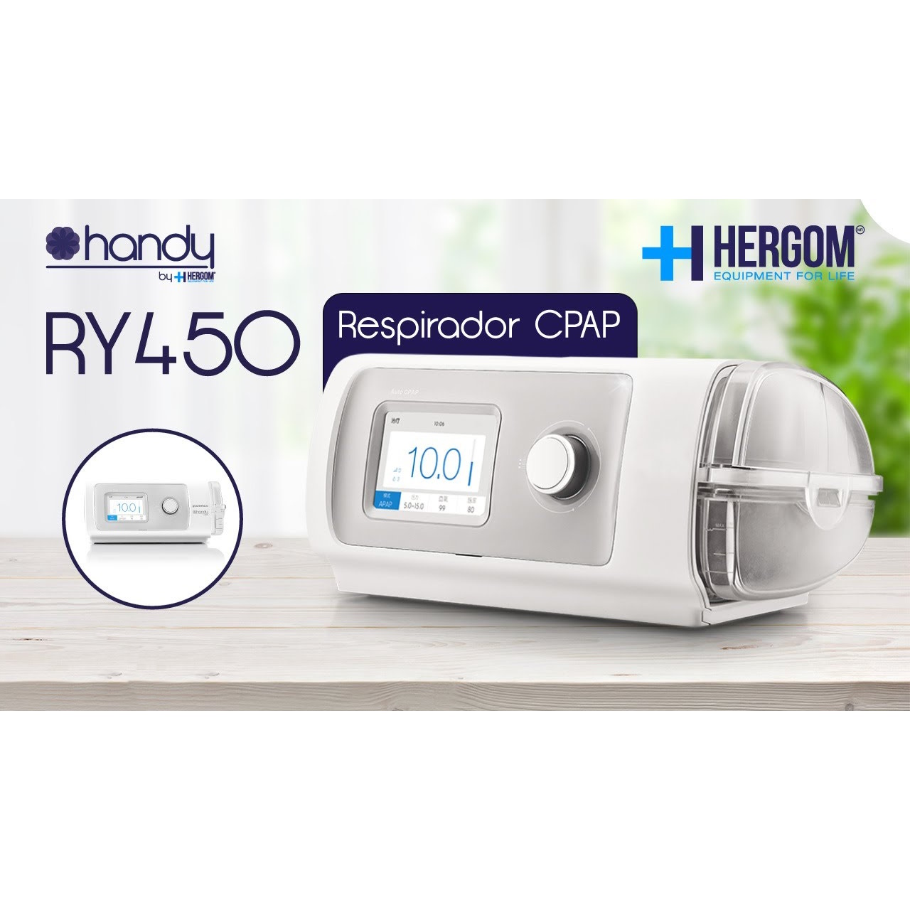 Respirador Cpap Automático Apnea Del Sueño C/Humidificador Handy