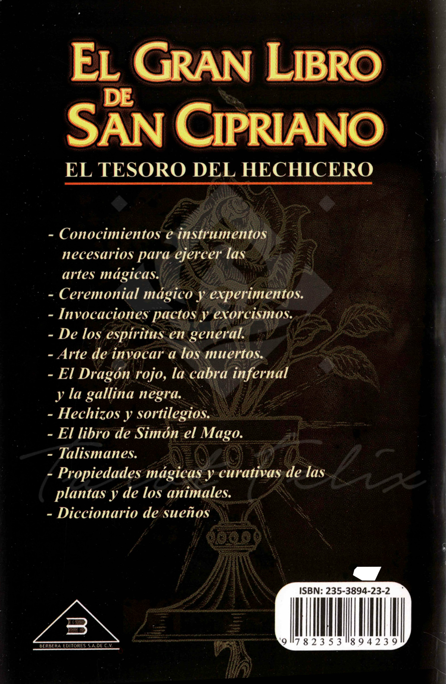 El Gran Libro De San Cipriano Los Secretos De La Magia
