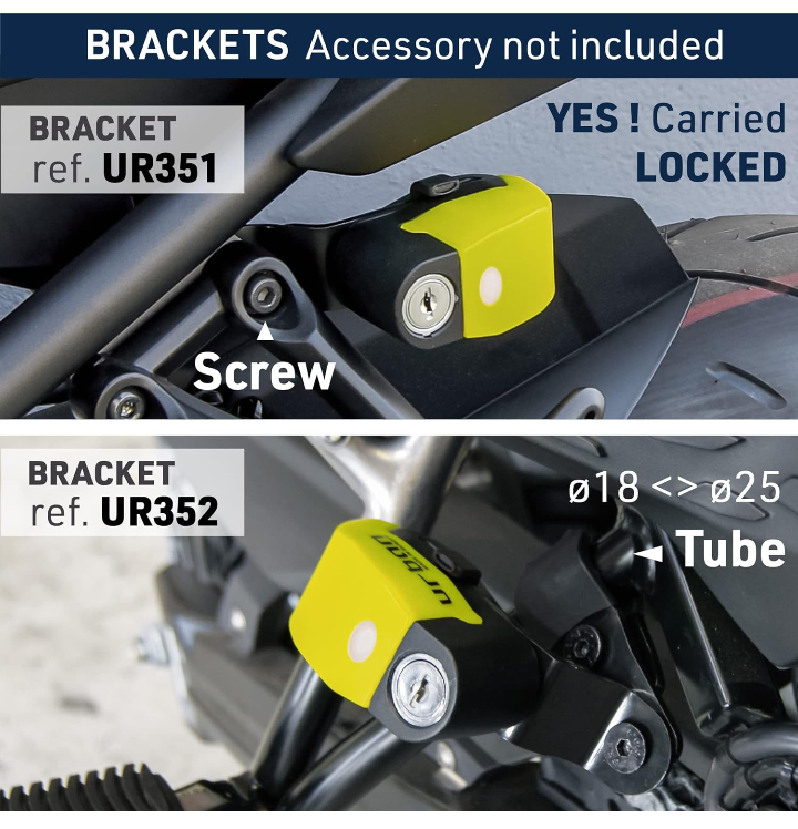 Candado de disco para moto scooter bicicleta ultra sensible impermeable 