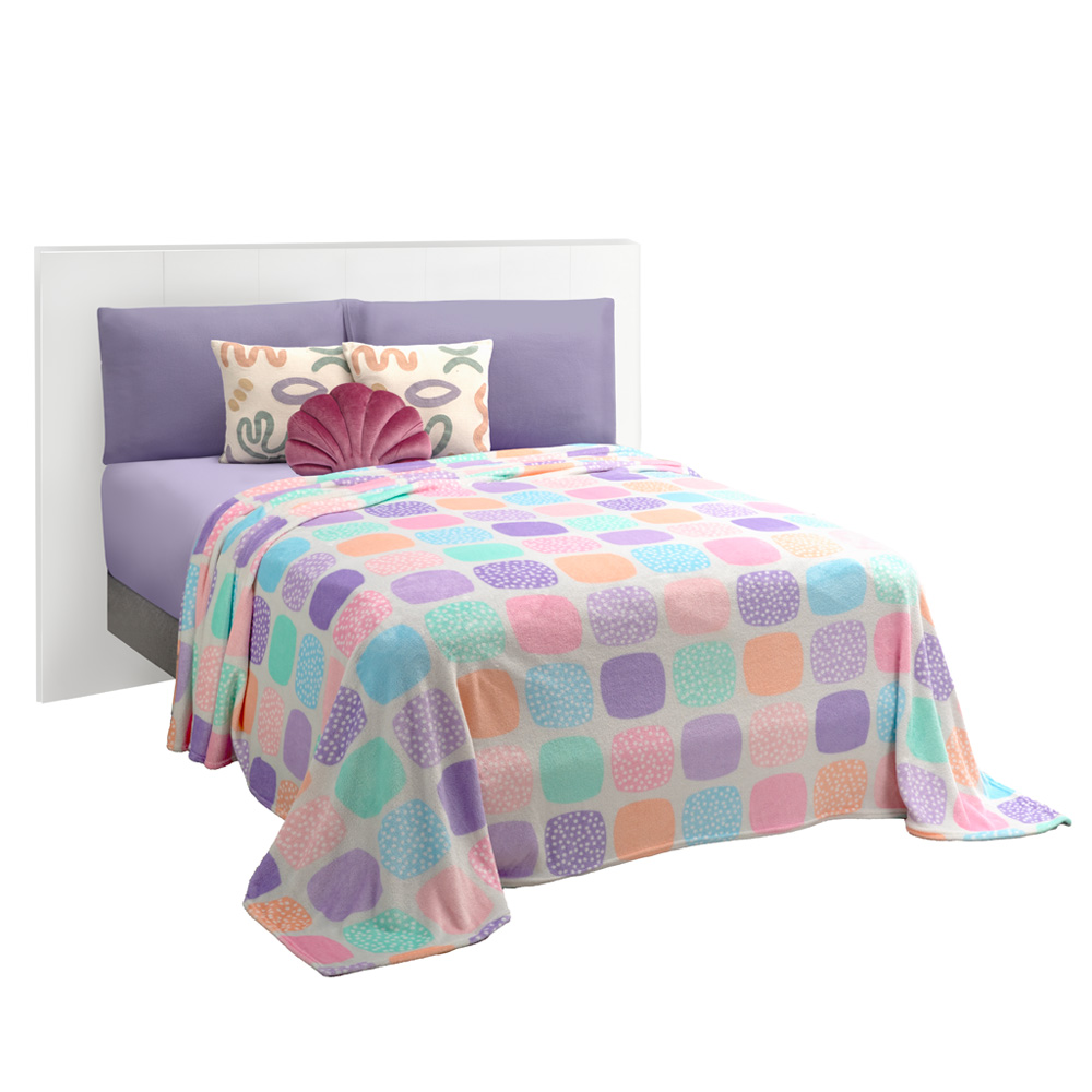 Frazada Térmica Sunny Matrimonial Blanca.