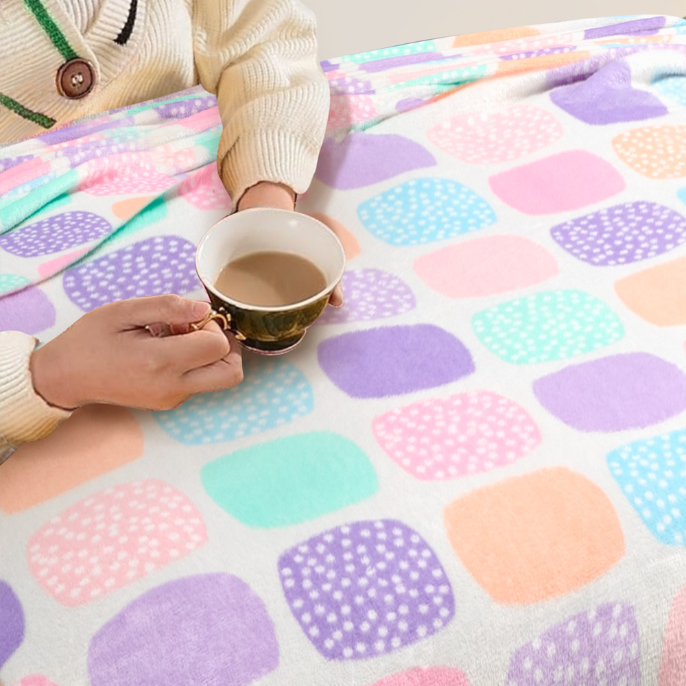 Frazada Térmica Sunny Matrimonial Blanca.