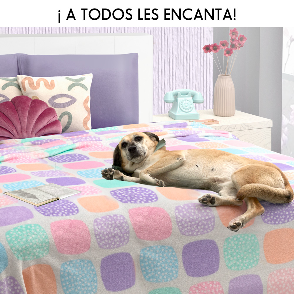 Frazada Térmica Sunny Matrimonial Blanca.