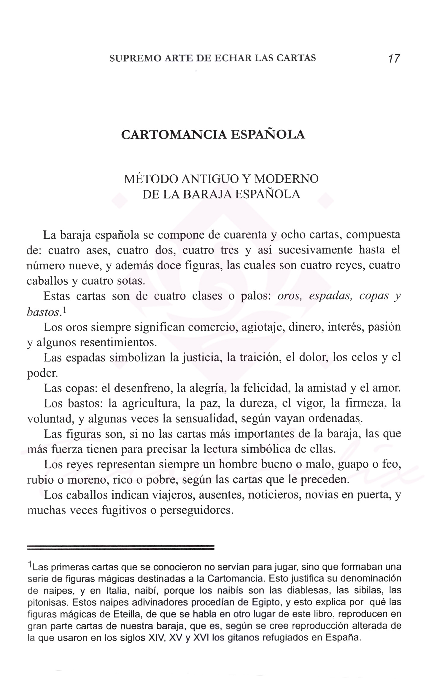 Supremo Arte de Echar Las Cartas Con La Baraja Española