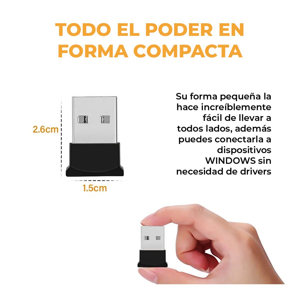Adaptador Bluetooth USB Para Computadora PC Laptop Plug And Play.