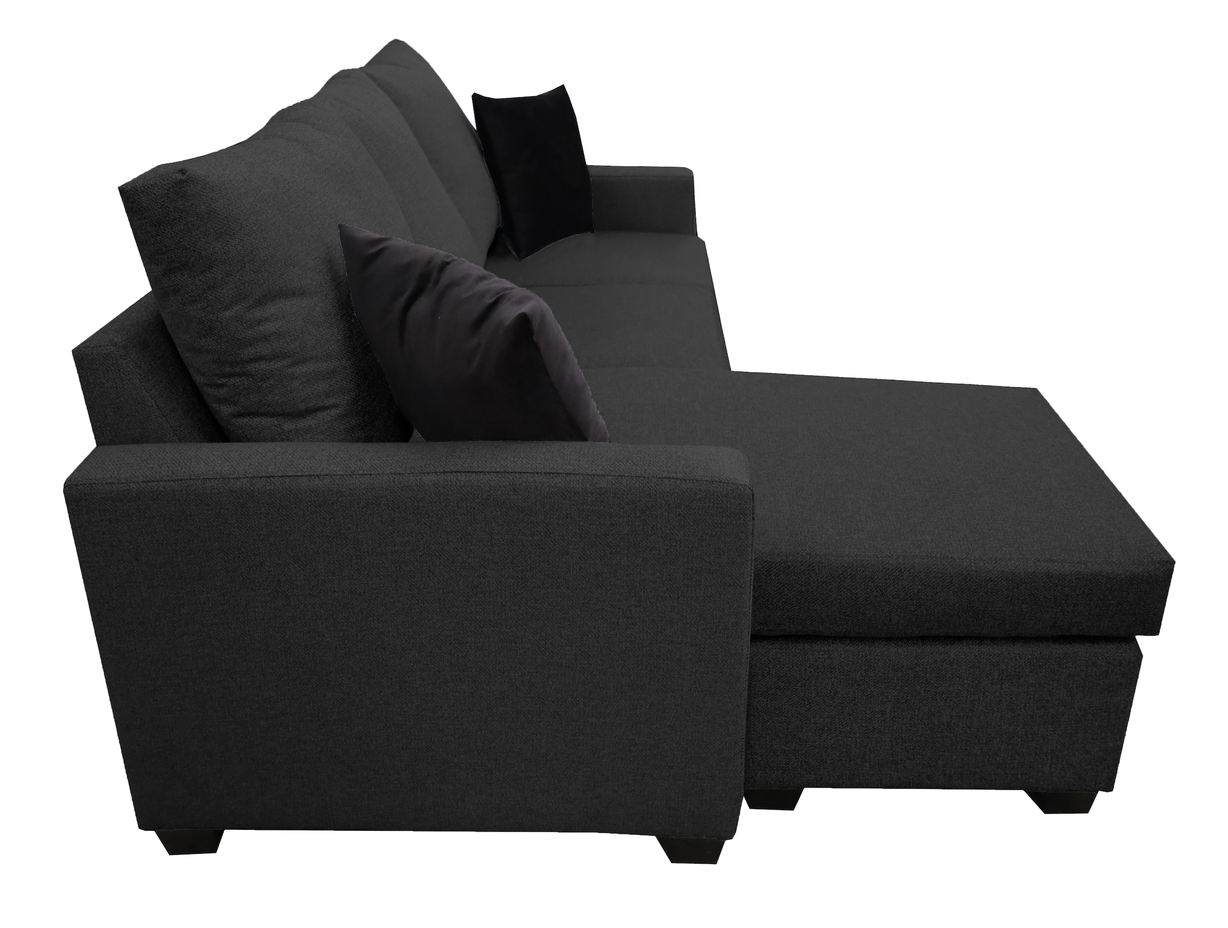 Sala Esquinera El Bazar Store Denver Gris Oxford, 200x140 cm, Lado derecho e Izquierdo, Lino nacional, Sofa.