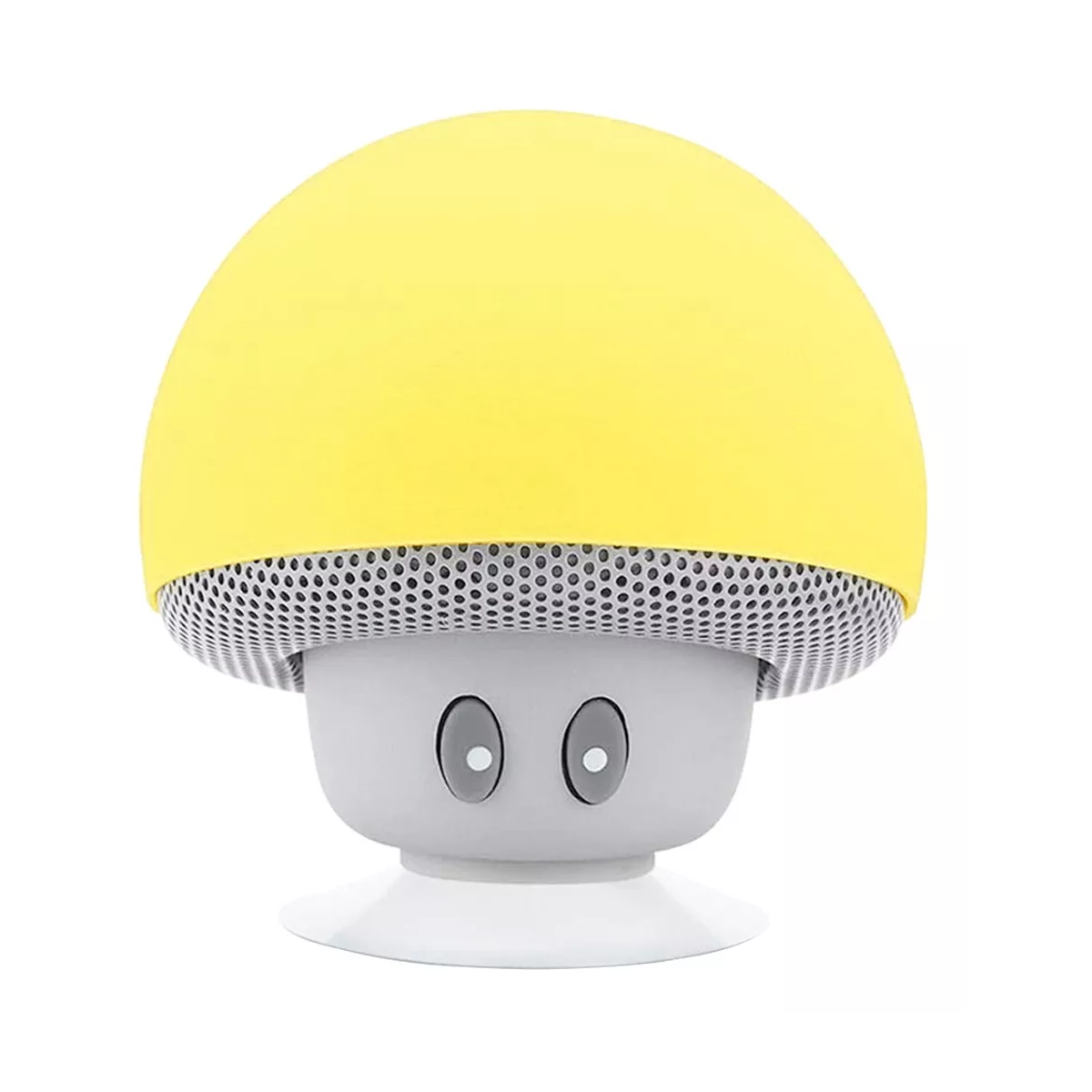 Mini Bocina Hongo Bluetooth Impermeable Recargable Amarilla