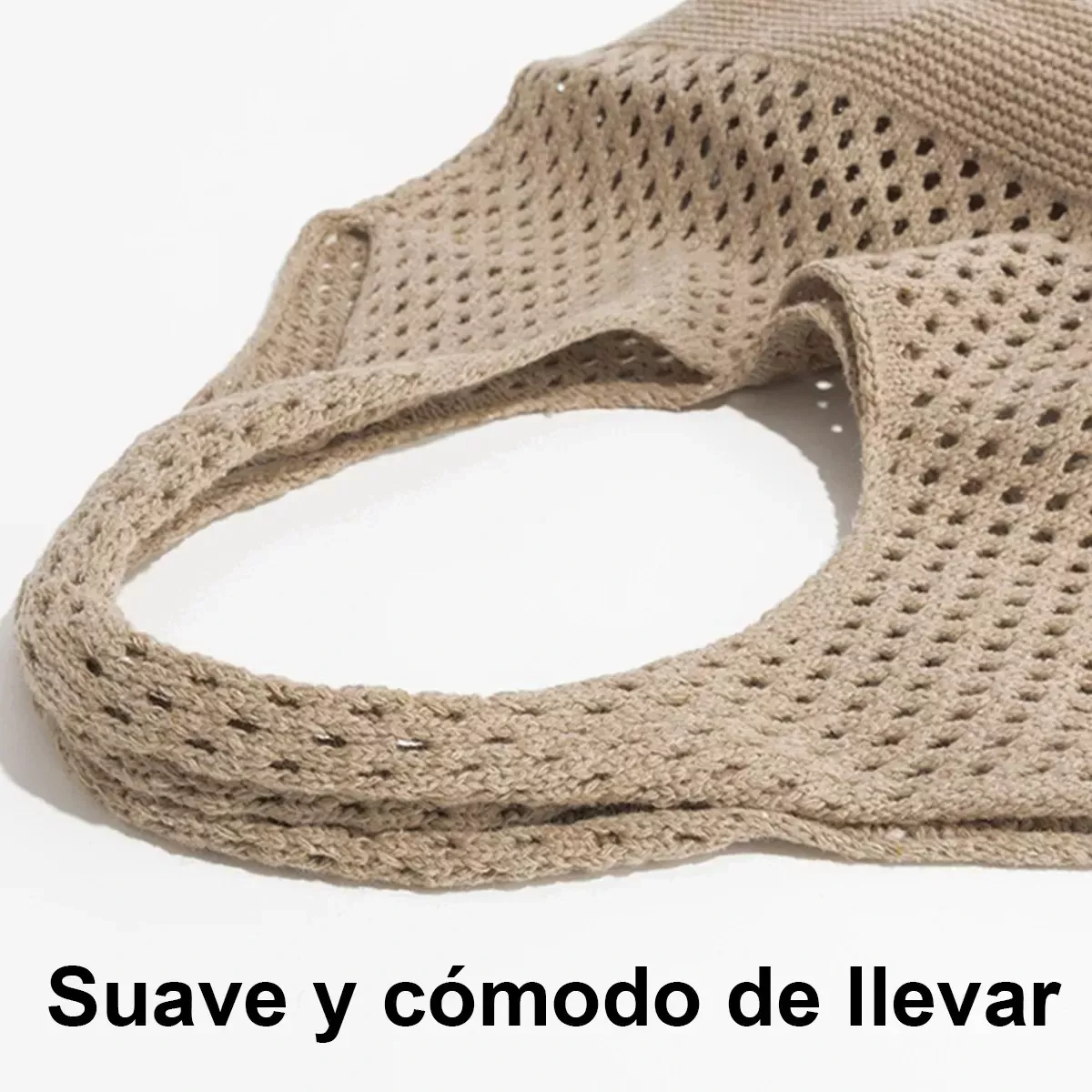 Bolso De Hombro Tejido De Mujer Para Vacaciones En La Playa.