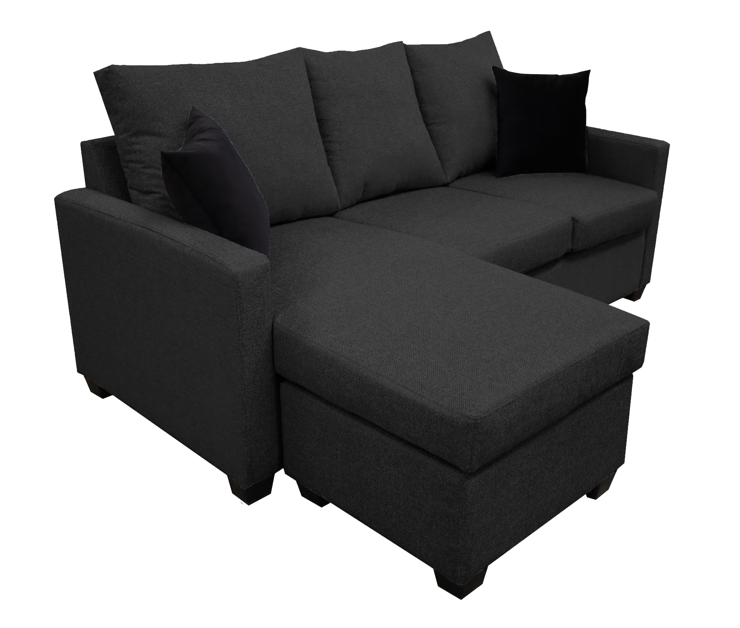 Sala Esquinera El Bazar Store Denver Gris Oxford, 200x140 cm, Lado derecho e Izquierdo, Lino nacional, Sofa.