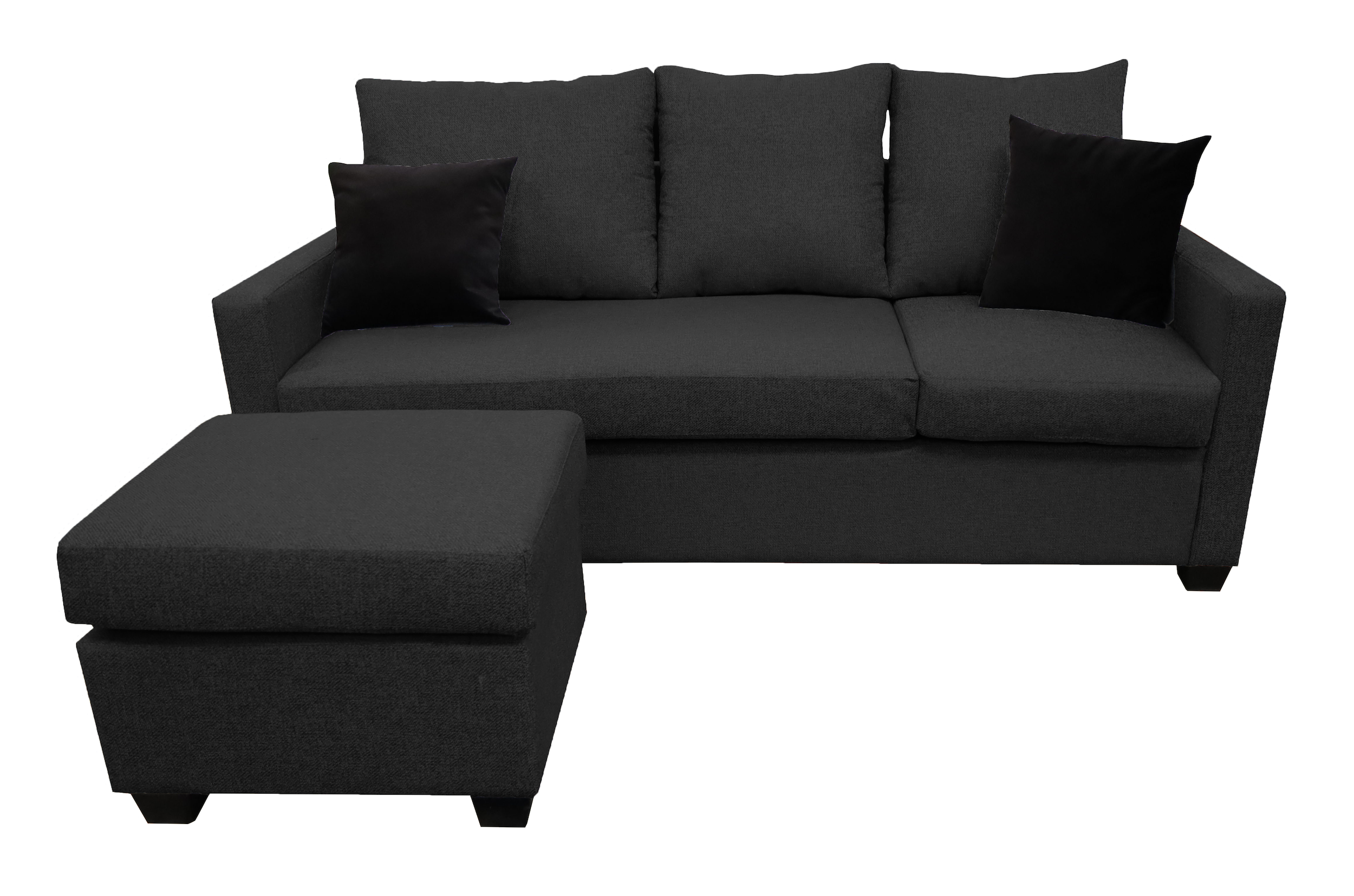 Sala Esquinera El Bazar Store Denver Gris Oxford, 200x140 cm, Lado derecho e Izquierdo, Lino nacional, Sofa.