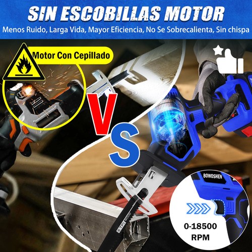 Sierra Eléctrica Recíproca Sable Inalámbrica Con 2 Baterías