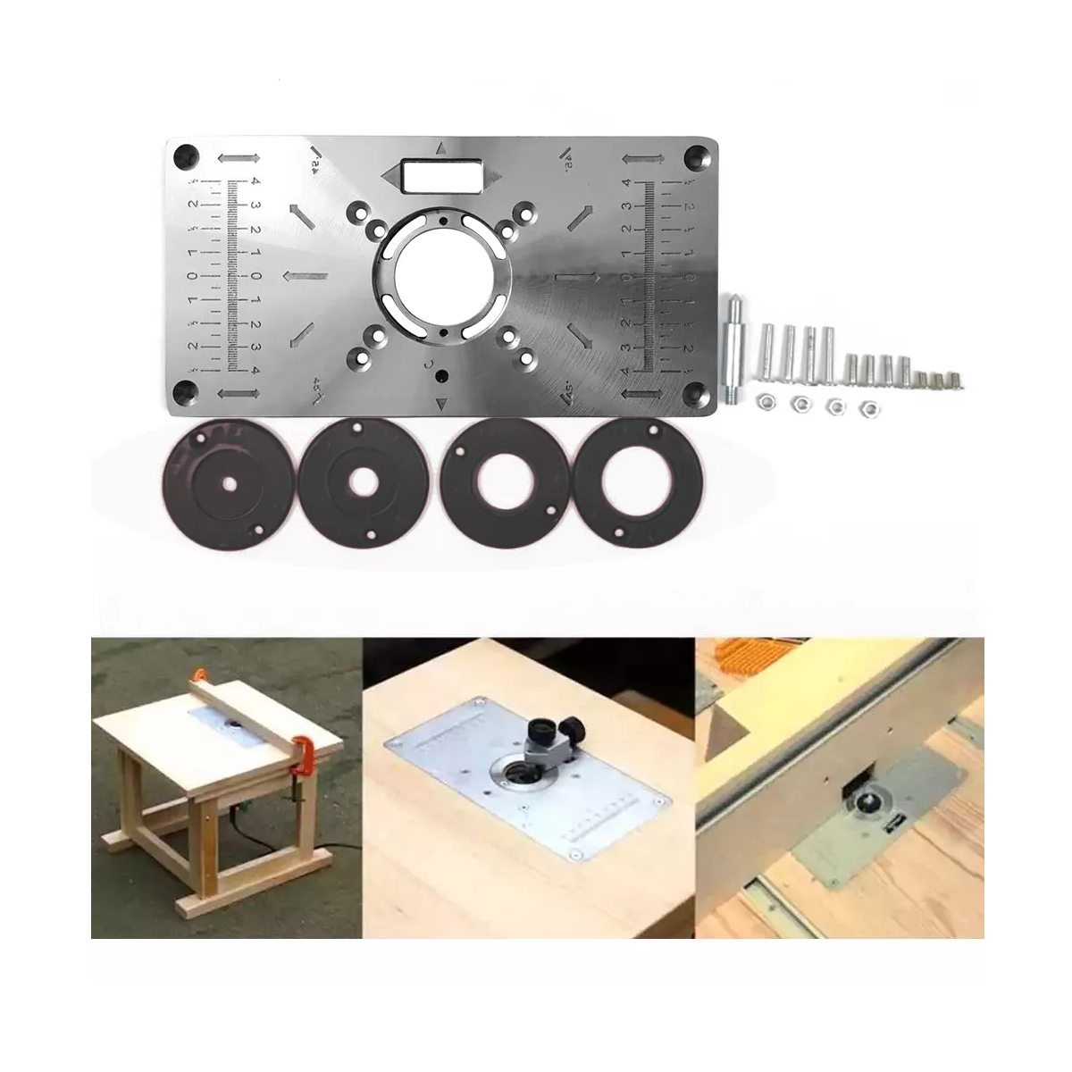Mesa Router Multifuncional Inserto Placa Carpintería